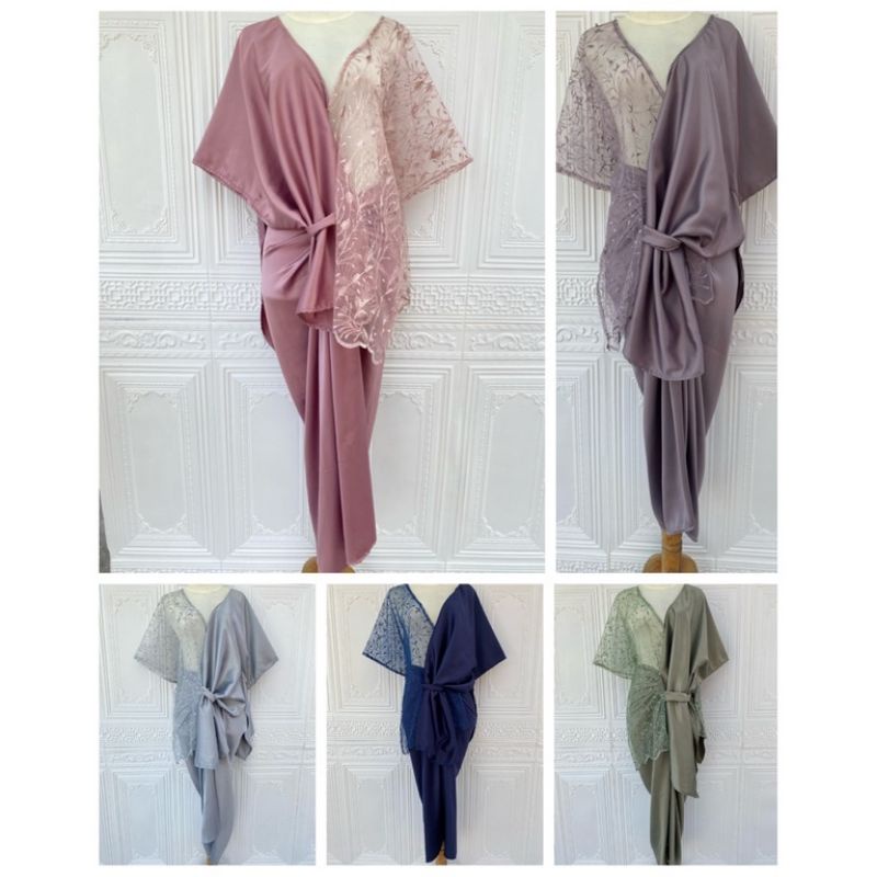 One Set Kebaya Baju Kondangan Wanita Kekinian Kebaya Pesta Baju Viral Set Kebaya Baju Wisuda Brukat 