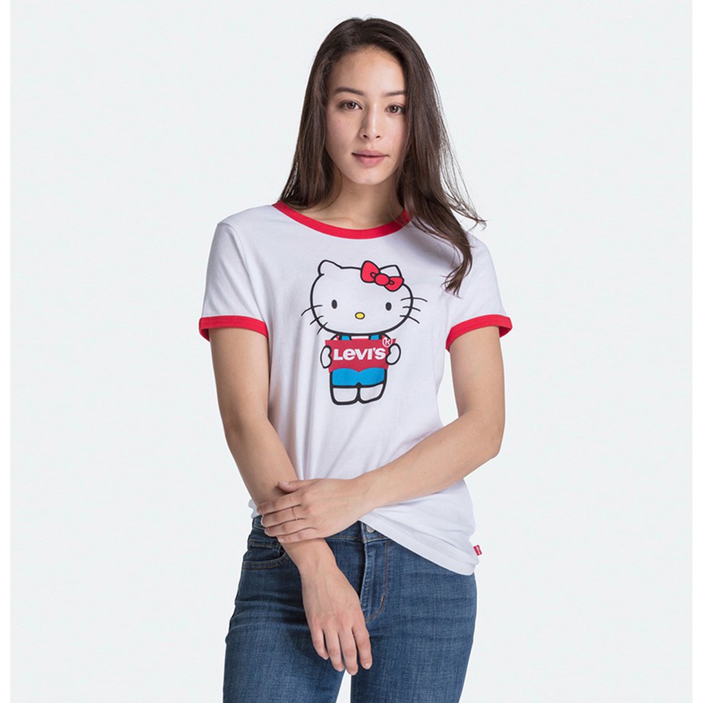 Kaos Levi's | Kaos Cewek | Hello Kitty | KLWHK - 1