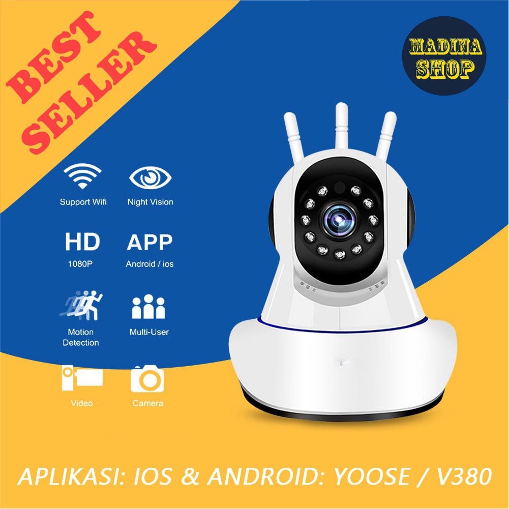 [CCTV+SD Card] CCTV Wifi Kamera Pengawas IP Yoosee/V380 Wireless IP Camera HD 1080P CCTV