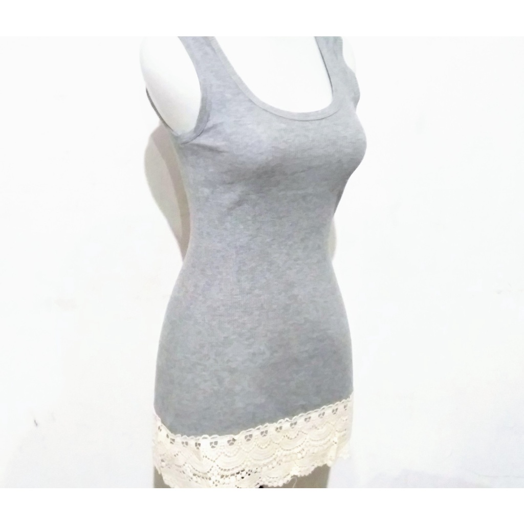 Baju RENDA TANKTOP Pakaian Wanita Korean Fashion