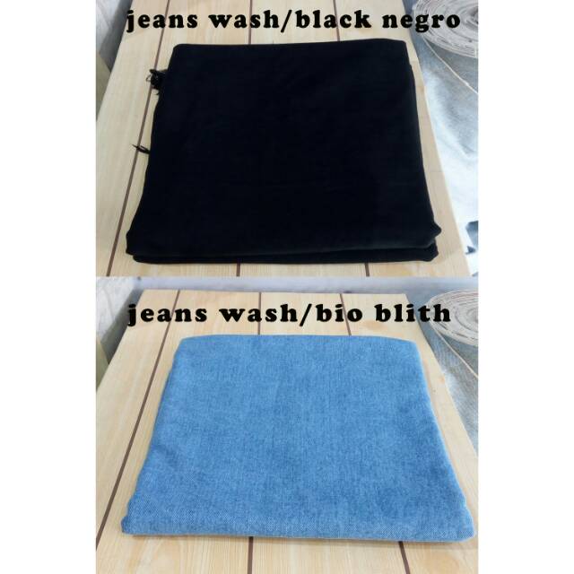 Kain bahan celana Jeans washing
