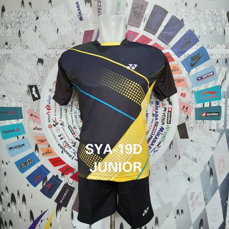 Setelan anak badminton baju celana bulutangkis anak kelas 5sd 3smp kostum junior kaos badminton junior pakaian olahraga anak setelan bulutangkis anak setelan voli anak short pants jersey olahraga pakaian anak laki M L XL jersey badminton kids wear