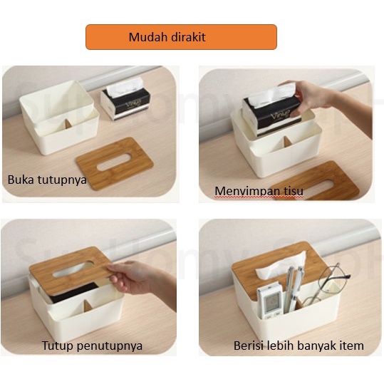 Kotak tisu/kotak tisu penyimpanan multifungsi/kotak pompa kayu sederhana/tempat tisu plastik/kotak tisu murah