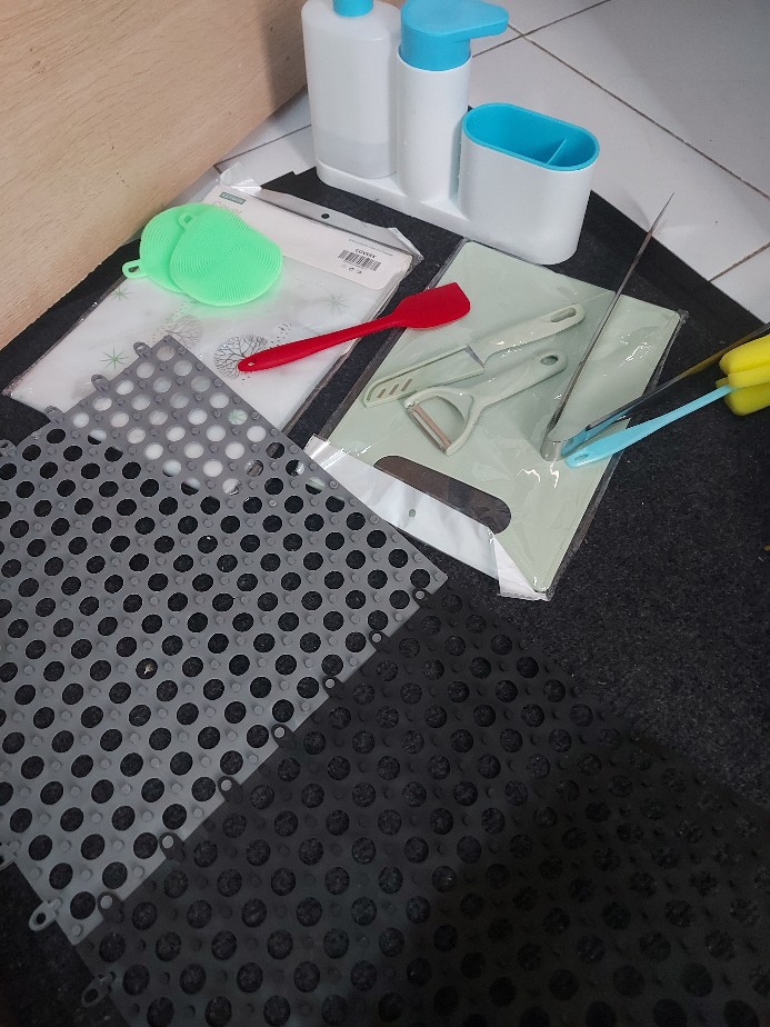 Pisau Set Talenan 3 In 1 Pengupas Kulit Buah Sayur Serbaguna Stainless