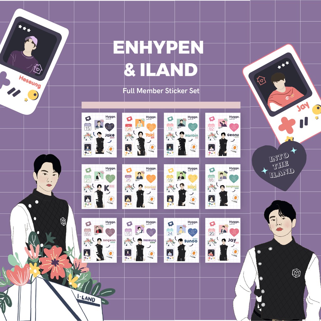 ENHYPEN ILAND STICKER SET OT 12 MIN BELI 3