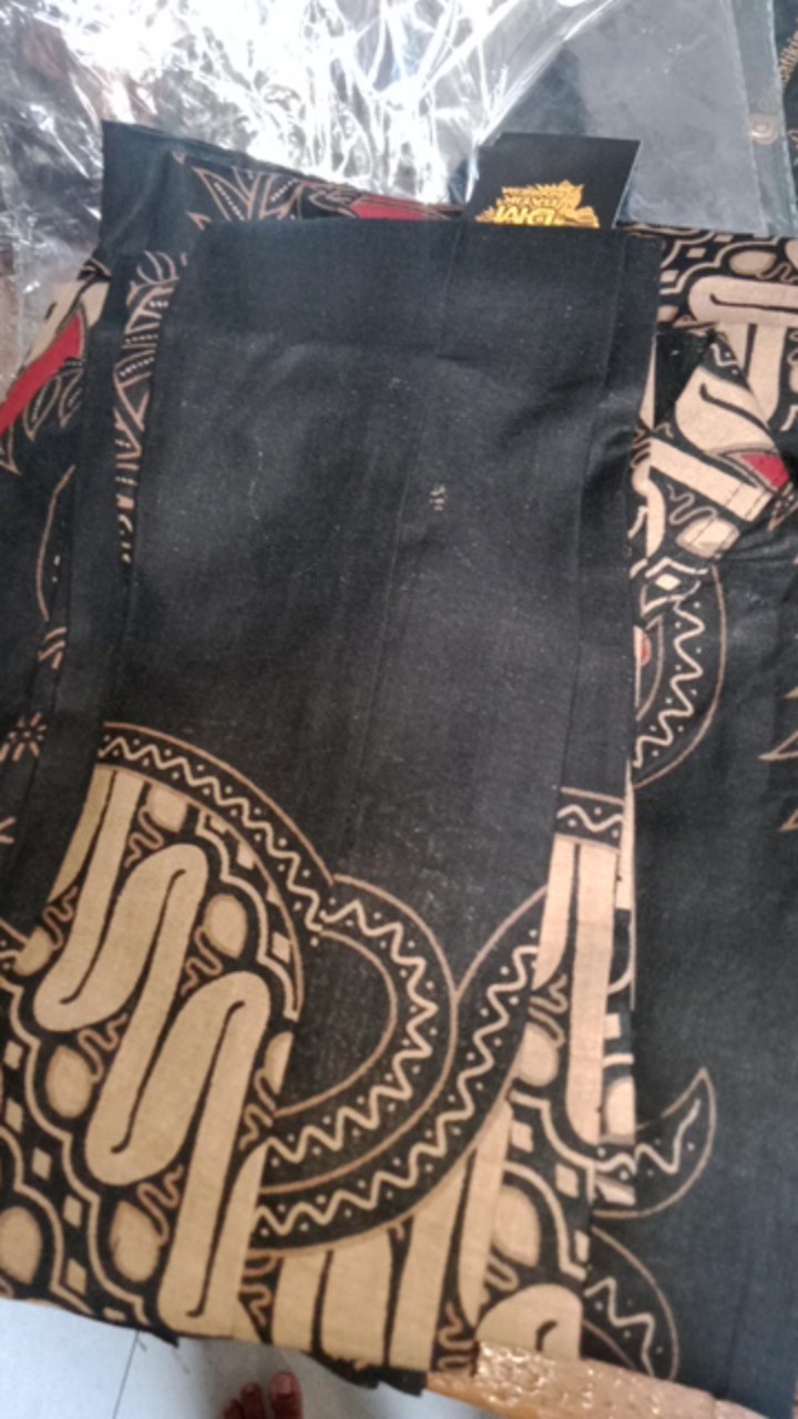 Set Couple Tunik Batik Black Damis