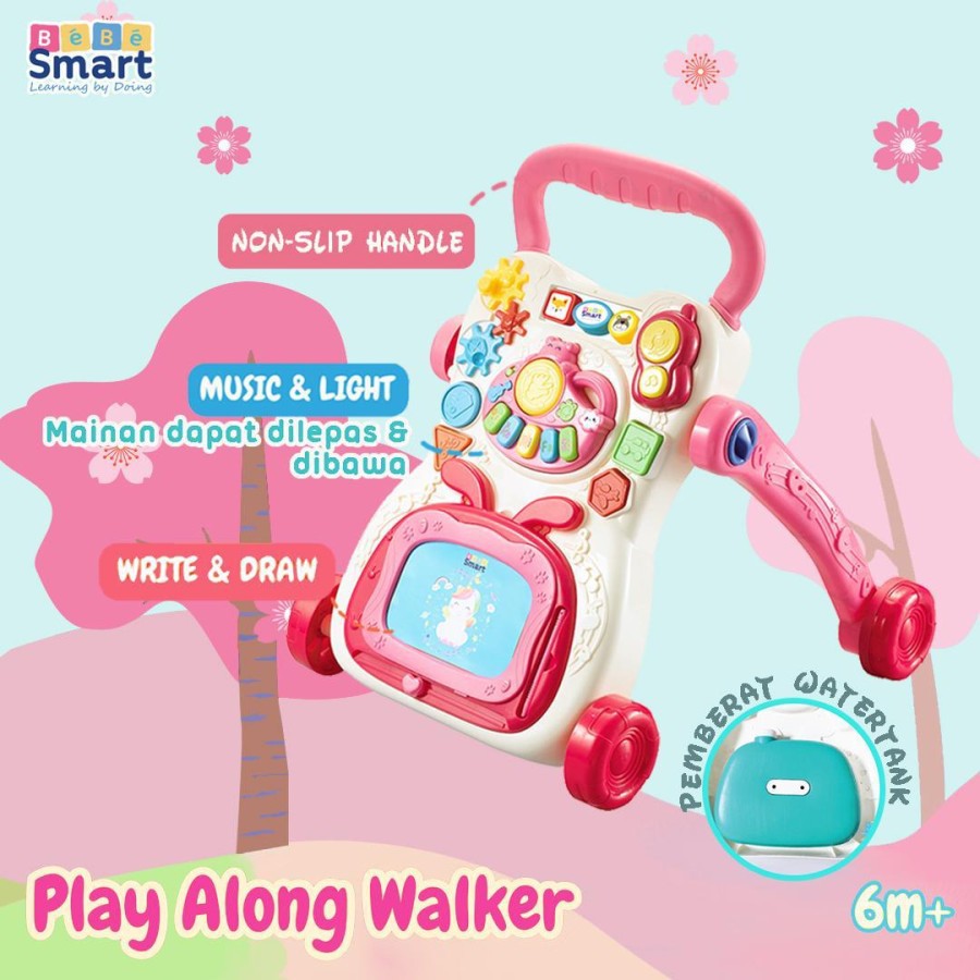 Makassar Promo! Bebe Smart Play Along Walker - Blue Shark