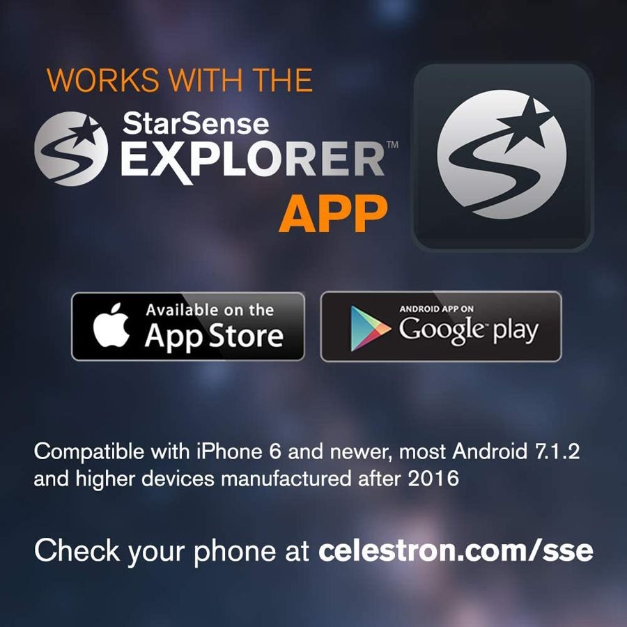 CELESTRON StarSense Explorer LT 80AZ LT80AZ - Teleskop Teropong Bintang Dengan Smartphone Dock (StarSense Explorer APP)