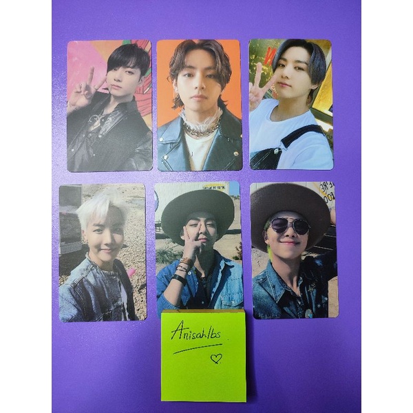 BTS BUTTER NAMJOON HOSEOK TAEHYUNG JUNGKOOK  PHOTOCARD WEVERSE POB M2U SOUNDWAVE