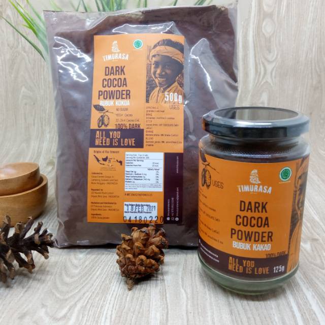 

500gr dark cocoa powder timur rasa