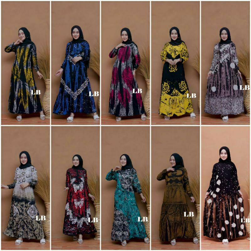 GAMIS RAYON TWILL TERMURAH || Original syar'i || DRESS VANESSA ANGEL