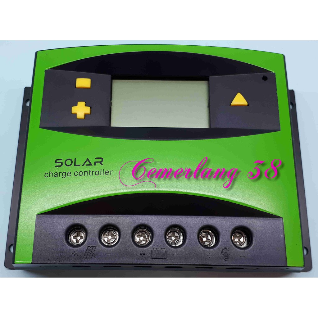 50A 12V - 24V Solar Panel Charge Controller Regulator Daya Surya 50 A 12 V to 24 V