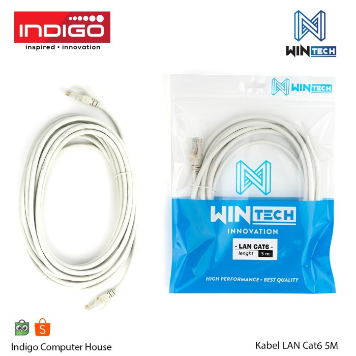 KABEL UTP LAN CAT6 5 METER | UTP CAT6 5 METER | KABEL LAN