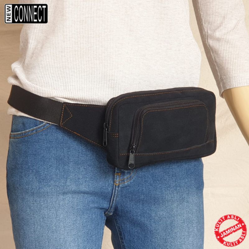 waist bag tas pinggang kulit asli