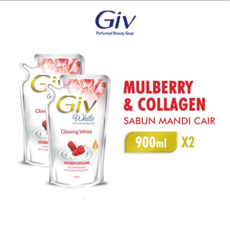 Giv Sabun Mandi Cair Mulberry Pouch 900 ml