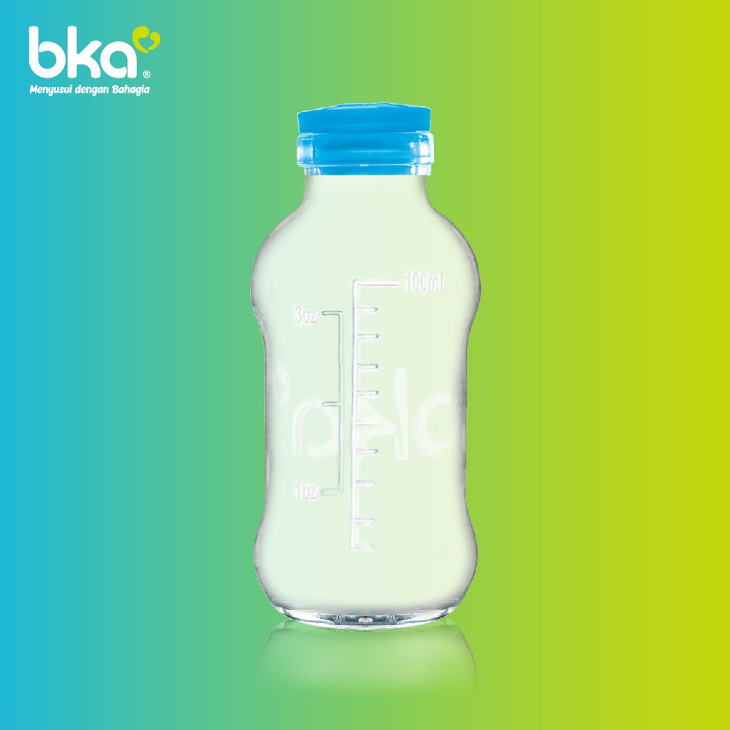 Castle - BKA Botol Kaca Asi 100ml 4pcs - 8pcs Breastmilk Glass Bottle