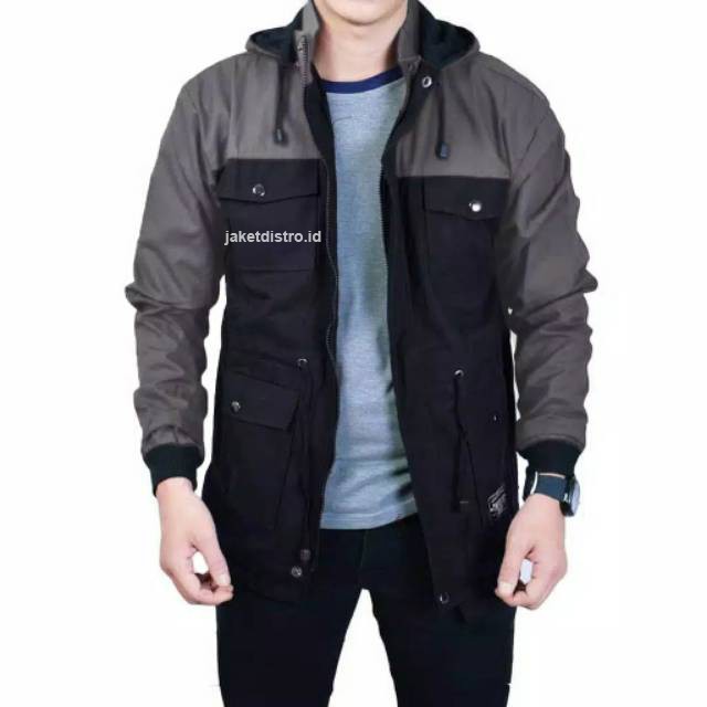 TERMURAH !! JAKET PARKA PRIA / JAKET PARKA REGLAN WARNA KOMBINASI