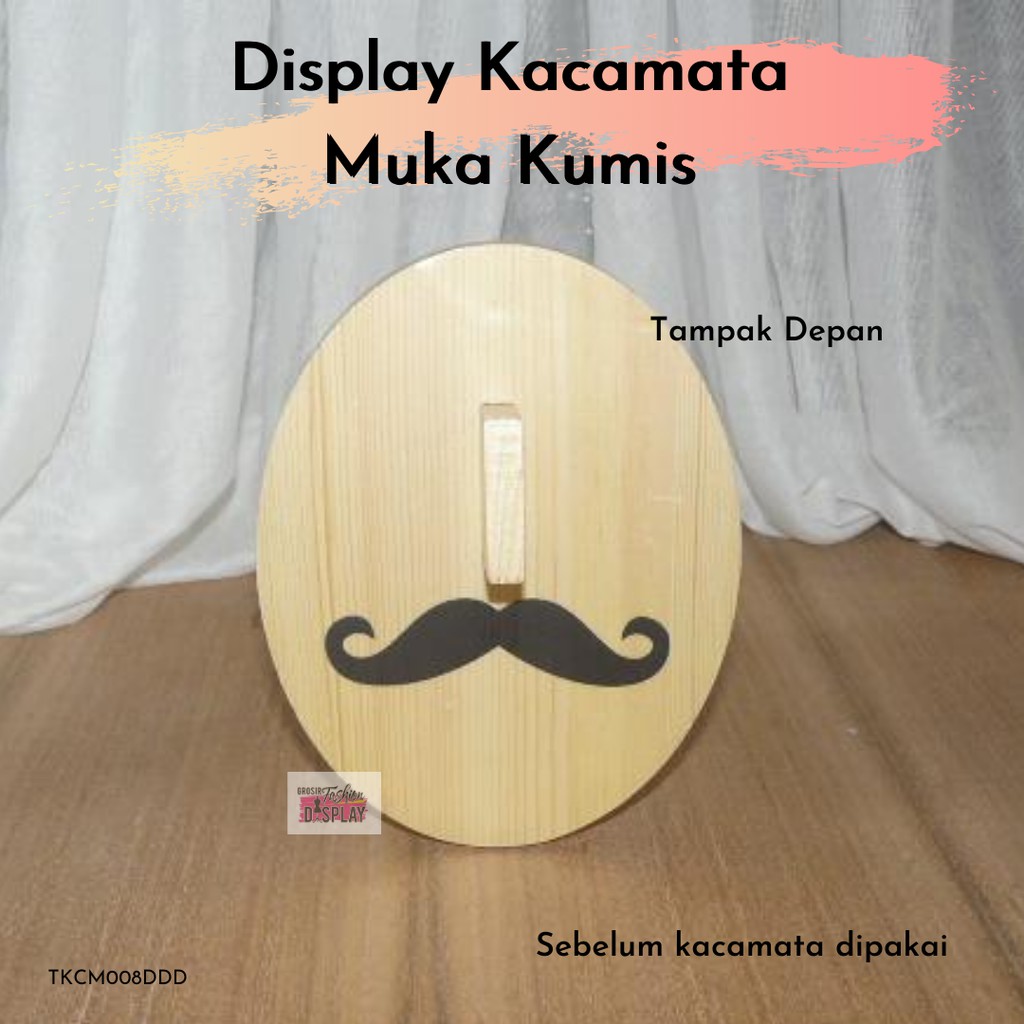 Display Kacamata Cowok Rak Kayu Stand Tempat Pajangan Kacamata Home Dekorasi Dekor DIY(BH)