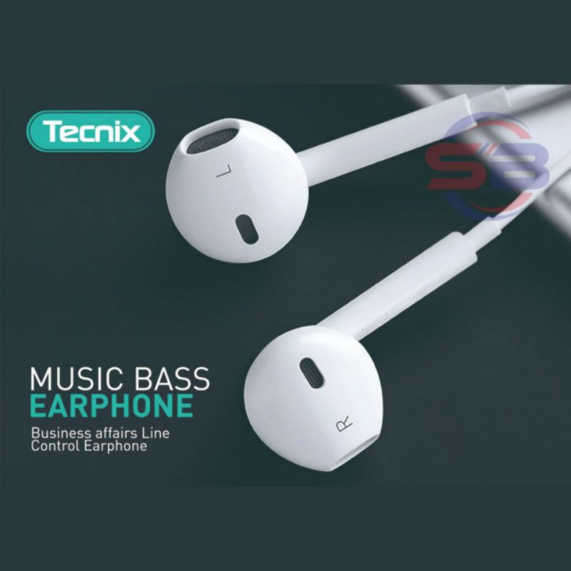 TECNIX EP-101 EARPHONE / EARPIECE  MUSIC BASS