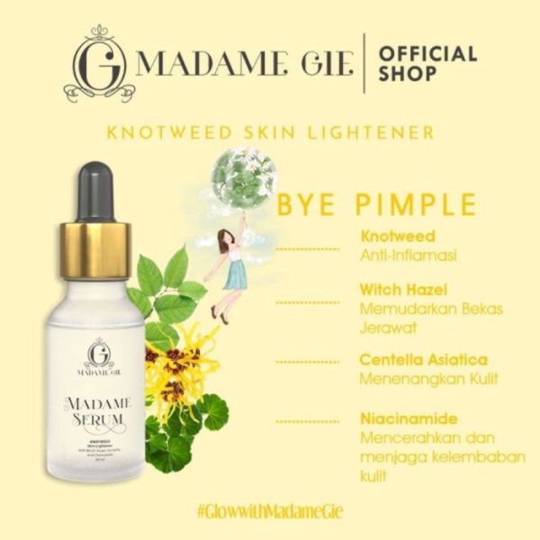 Jual Madame Gie Madame Serum - Face Serum Green Tea  Knotweed  Gold 20 mL - MG KNOTWEED Murah