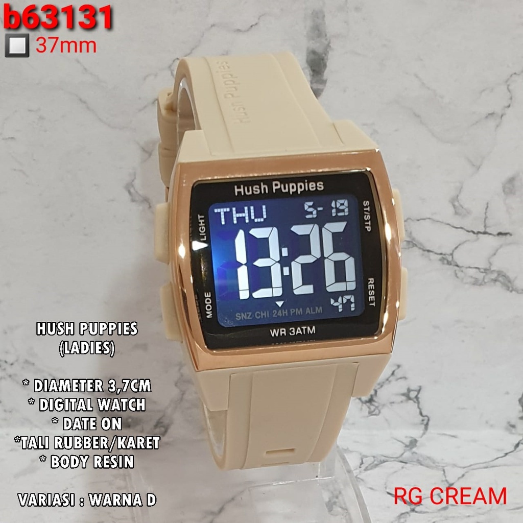 JAM TANGAN WANITA DIGITAL TALI KARET  BISA COD