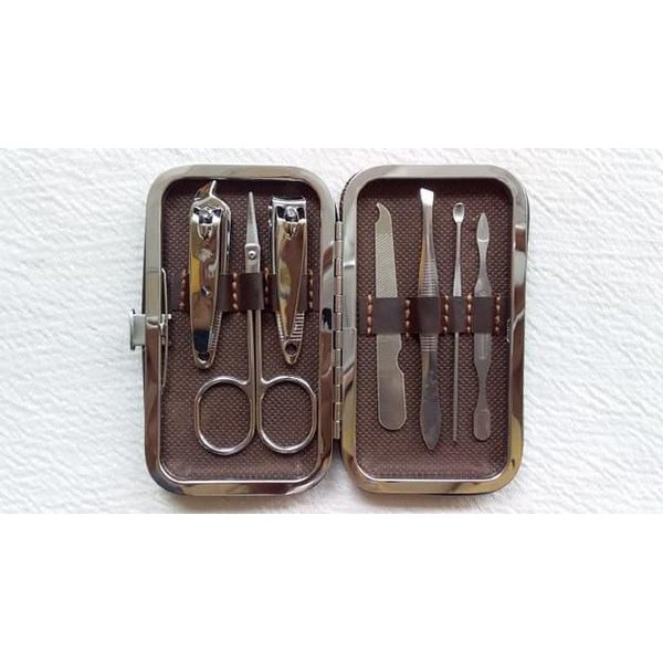 set pemotong kuku pocket/Manicure Pedicure Tool Set/alat kebersihan mini/alat kecantikan dompet