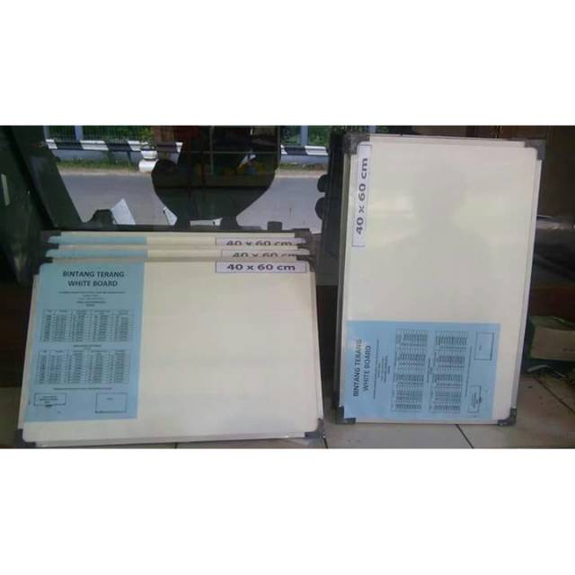 

Papan tulis gantung white board uk 40x60