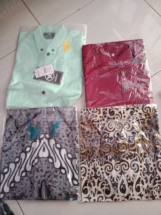 Bswart Batik Hrb026 Kenongo Hem Pendek Padi Pekalongan M L Xl Xxl Batik Pria Murah Batik Jaler