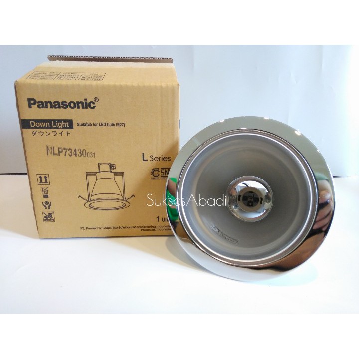 DOWNLIGHT 5" PANASONIC SILVER CHROME RUMAH LAMPU