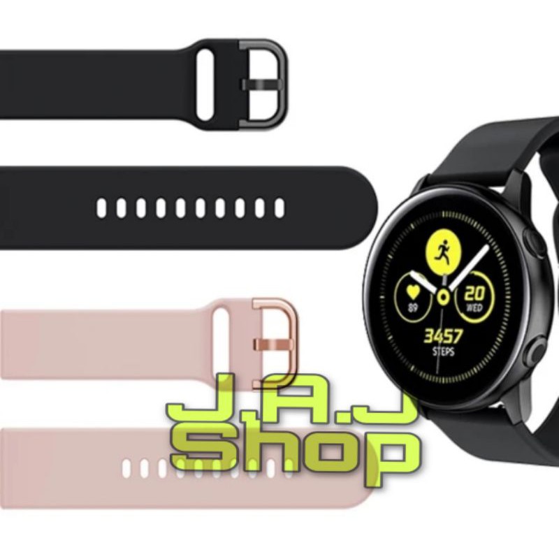 TALI JAM TANGAN SILIKON RUBBER WATCH BAND STRAP SAMSUNG GALAXY WATCH ACTIVE 1 SM R500 ACC JAM