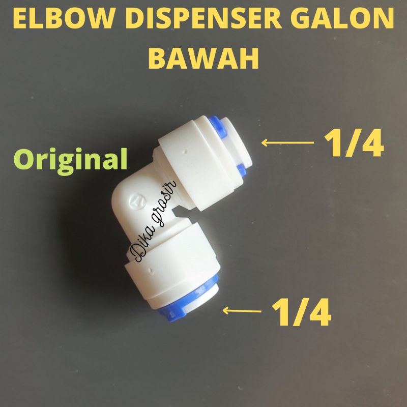 Elbow 1/4×1/4 sabungan selang dispenser galon bawah