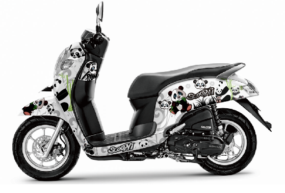 Stiker Full Body Decal Scoopy FI Panda