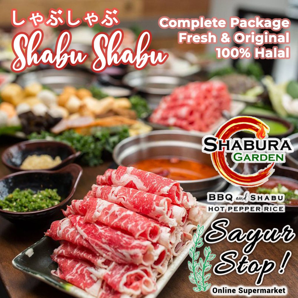 

Sayur Stop Paket Shabu Shabu Komplit untuk 2-5 orang