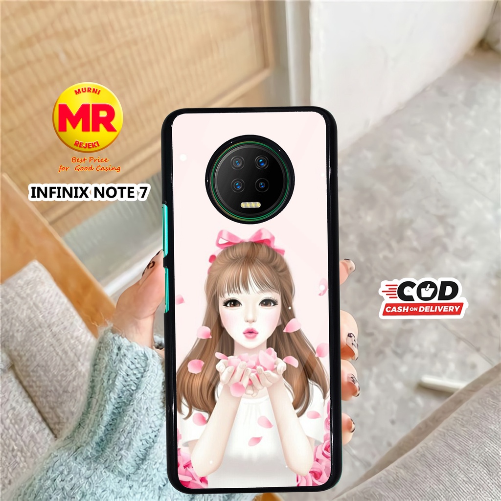 CASE INFINIX NOTE 7 CASING INFINIX NOTE 7 MOTIF CEWEK Murni case casing aero softcase case hp casing