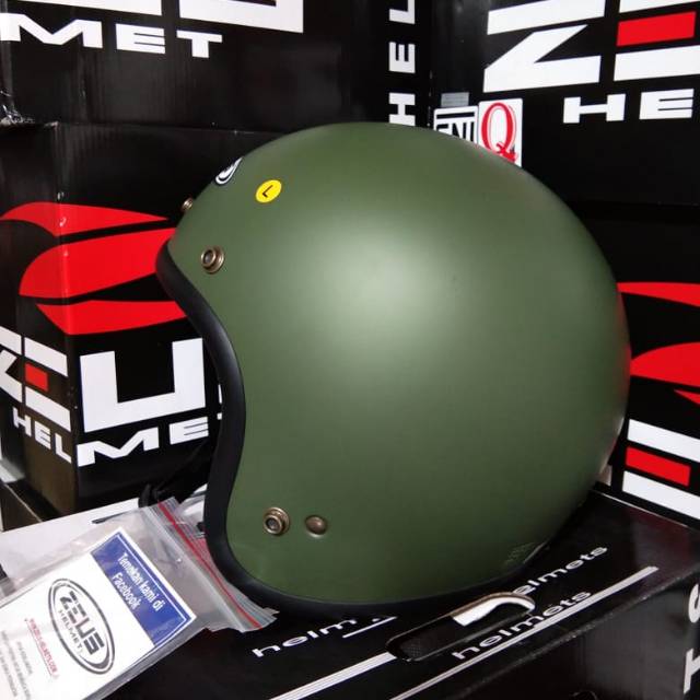 HELM BOGO ZEUS 385C ARMY DOFF / ZEUS BOGO MATT GREEN