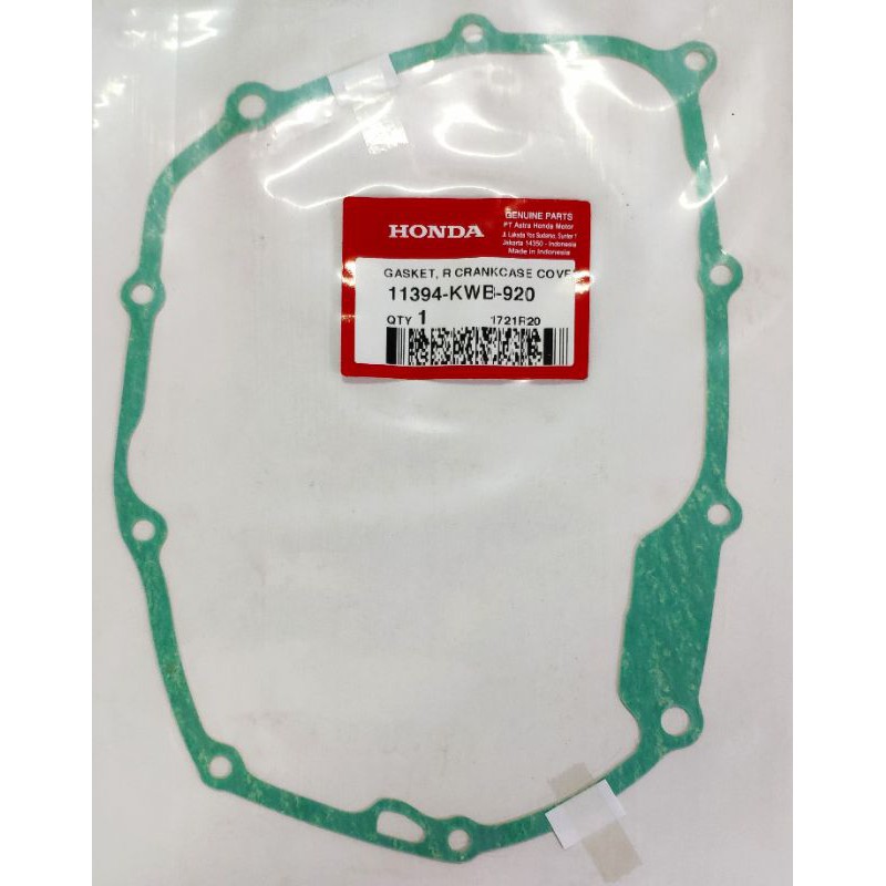 Gasket R Crankcase Cover Kanan Revo FI Blade Karbu Ori Honda 11394KWB920