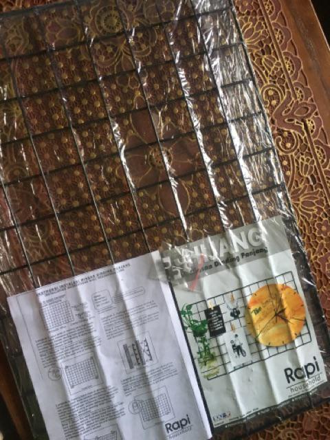 [as] Grid Mesh Wire 35x52 / Hijang / Hiasan Dinding Persegi Panjang