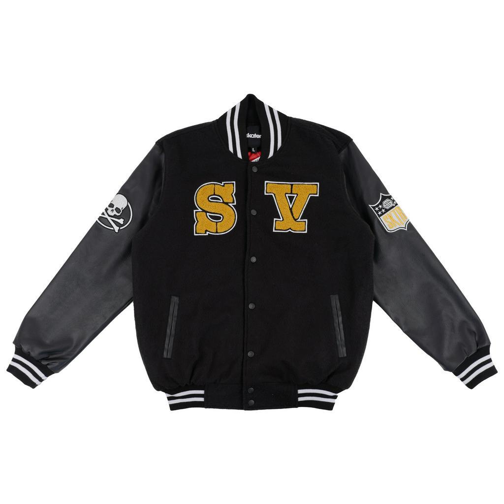 [CLEARANCE SALE] Skaters Street Varsity Jacket WE017 Black
