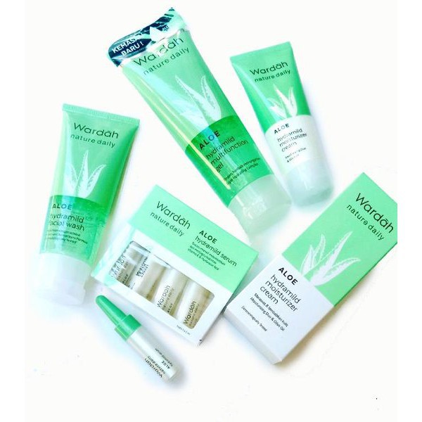 WARDAH NATURE DAILY ALOE / SEAWEED | Moist / Multifunction Gel / Facial Wash / Micellar / Hydrating