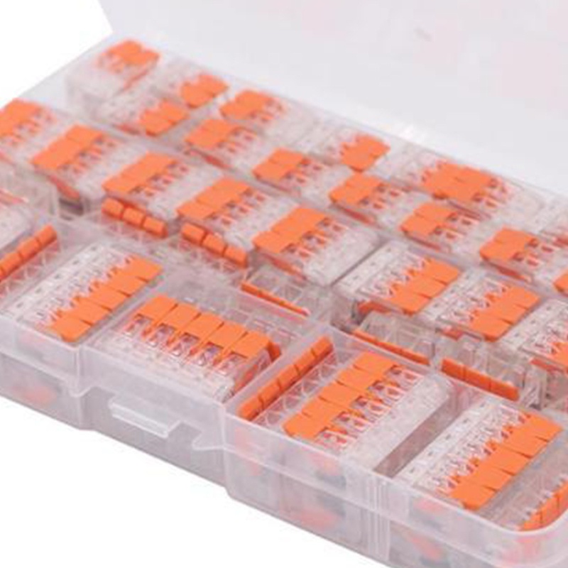 Btsg 75Pcs Untuk 221konektor Listrik Kawat Blok Clamp Terminal Kabel Dapat Digunakan Kembali A221-412 A221-413 A221-415