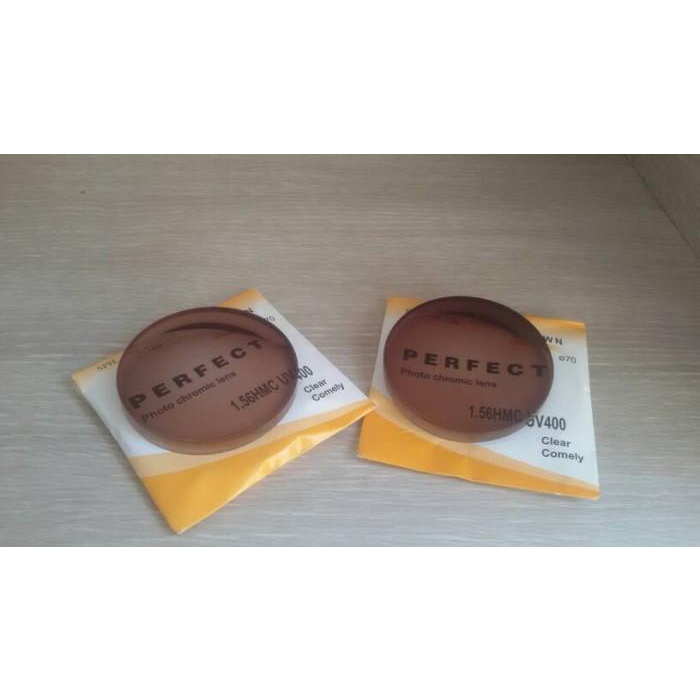 lensa photocromic brown-lensa transisi-lensa berubah warna-lensa minus