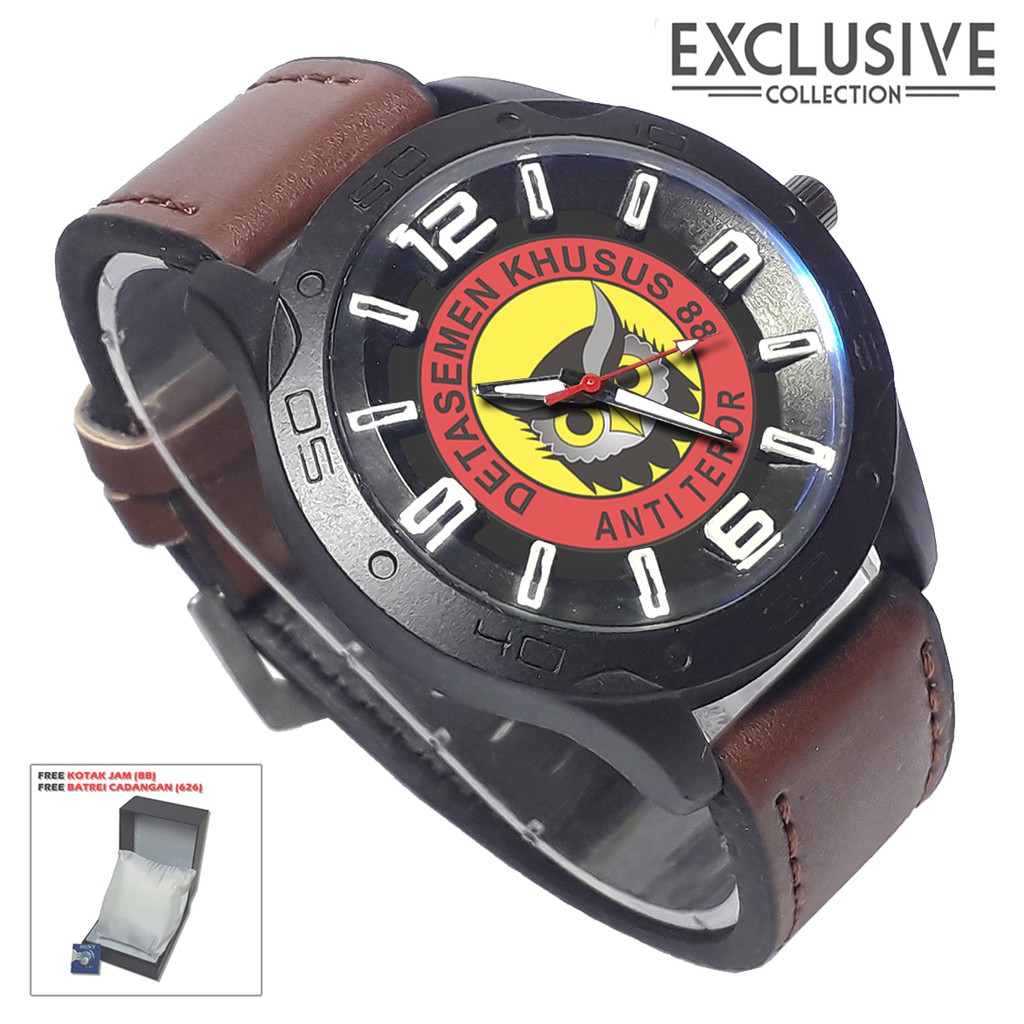 Jam tangan DENSUS 88 Kalep Coklat (Exclusive)