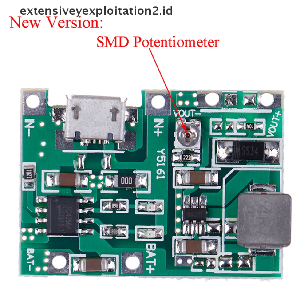 Modul step up charger Baterai lithium lipo 18650 3.7V 4.2V Ke 5V 9V 12V 24V