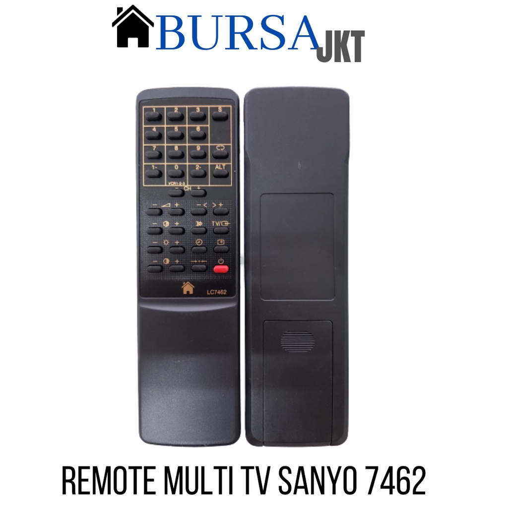 REMOTE TV TABUNG LCD TV SANYO HITAM 7462