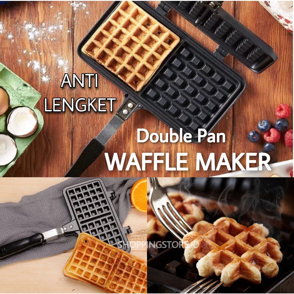 WAFFLE MAKER Multifungsi Pemanggang Roti Toaster / Sandwich Toaster / Mini Sandwich Maker/ Roti Bakar