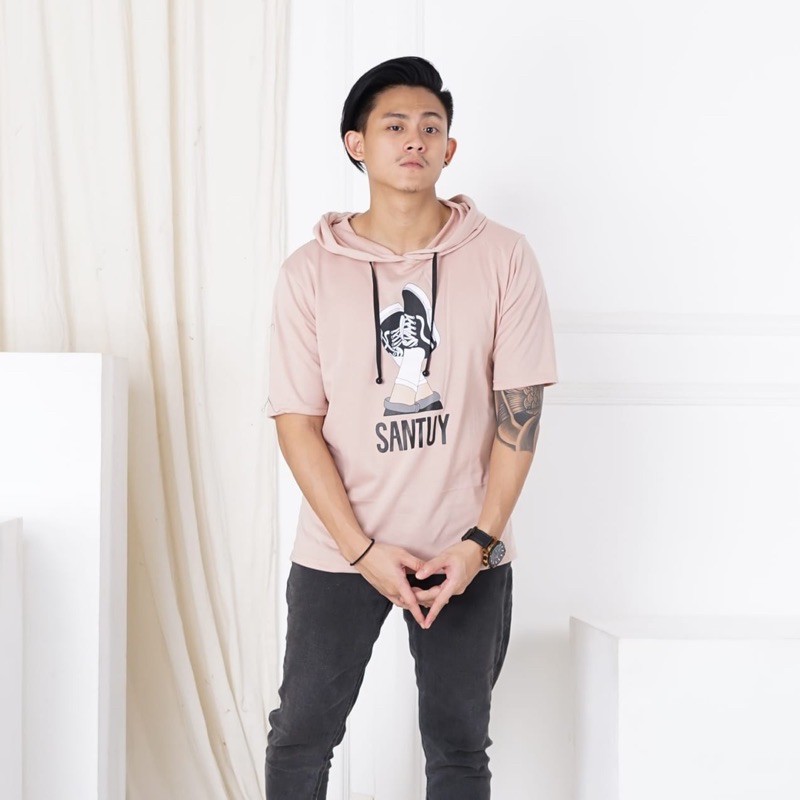 SWEATER HOODIE PRIA HODDIE DISTRO SANTUY LENGAN PENDEK FASHION PREMIUM KEKINIAN