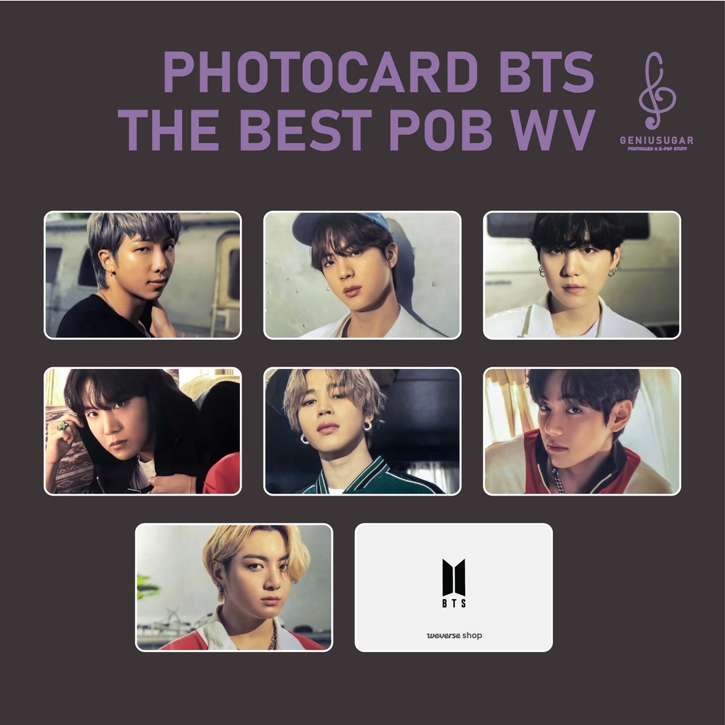 [REPLIKA BTS] PHOTOCARD THE BEST POB WEVERSE UNOFFICIAL
