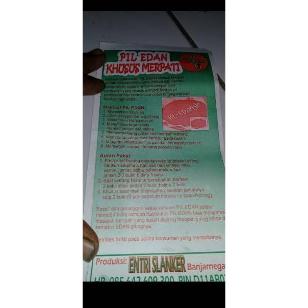 

PIL EDAN JAMU ASLI ENTRI SLENKER (KODE G7210)