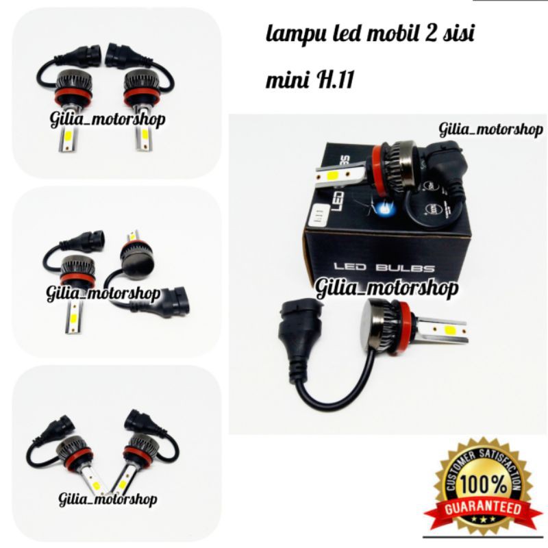 Lampu mobil LED putih terang lampu led mobil h11 headlampu super led headlamp led mobil h11,h9,h8