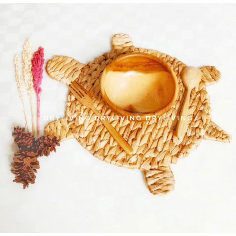 Placemat Turtle Eceng Gondok